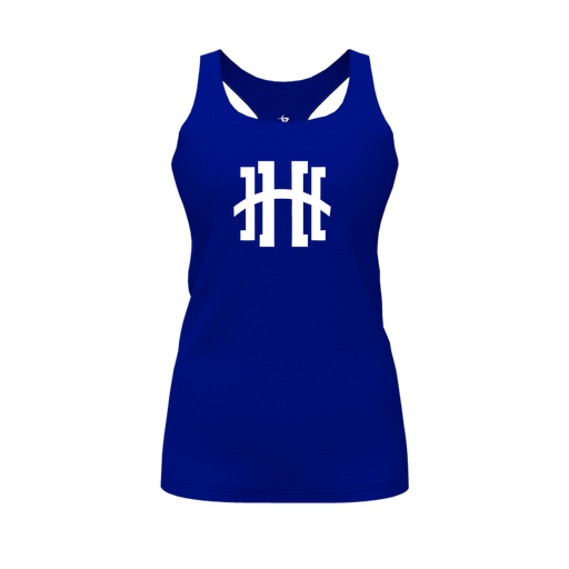 [FT0TRBRY-FYS-LOGO2] Decker Racerback Tank Top (Female Youth S, Royal, Logo 2)