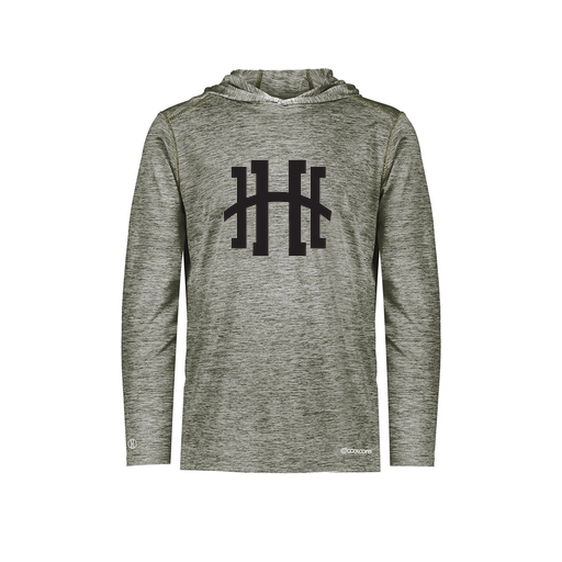 [FOLHCGGY-AS-LOGO1] Decker Men's Charge Hoodie (Adult S, Gray, Logo 1)