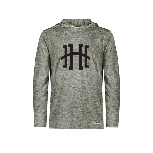 [FOLHCGGY-YS-LOGO1] Decker Youth Charge Hoodie (Youth S, Gray, Logo 1)