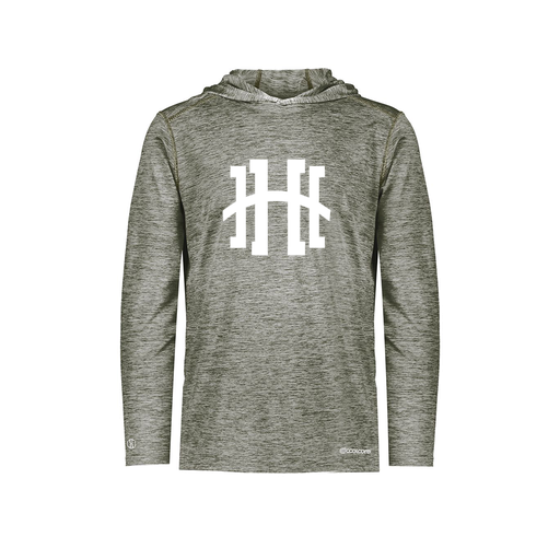 [FOLHCGGY-YS-LOGO2] Decker Youth Charge Hoodie (Youth S, Gray, Logo 2)