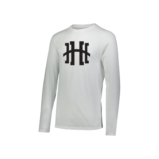 [FTLCUBWH-YS-LOGO1] Decker Youth Tri-Blend T-Shirt - Long Sleeve (Youth S, White, Logo 1)
