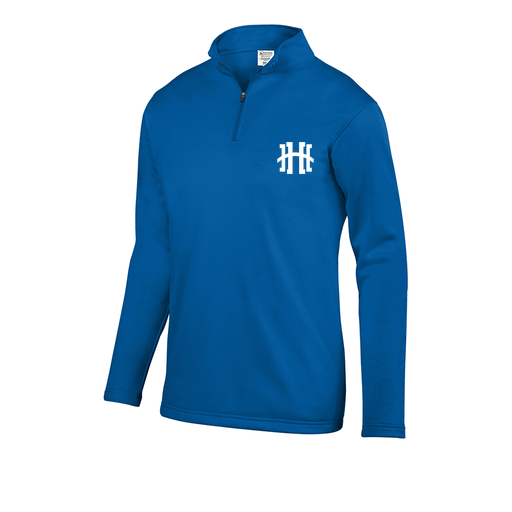[FOLQFFRY-YS-LOGO2] Decker Youth FlexFleece 1/4 Zip (Youth S, Royal, Logo 2)